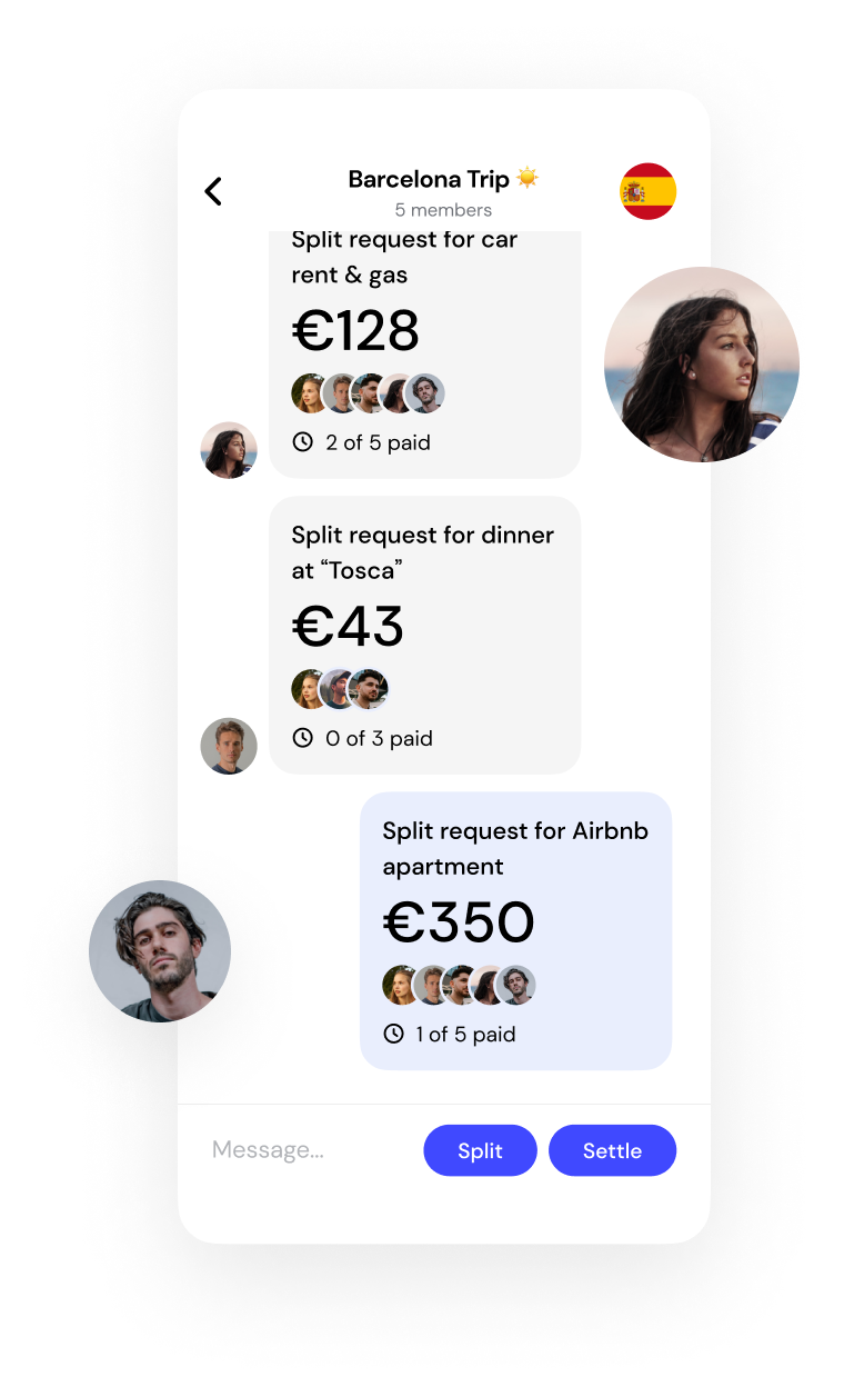 Settle bills in groups